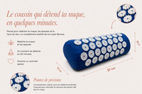 Set Tapis + Coussin d'Acupression NORA – Bleu Marine