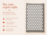 Tapis d'Acupression NORA – Gris Anthracite | Bien-être & Relaxation