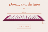 Set Tapis + Coussin d'Acupression NORA – Violet Lavande