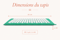 Set Tapis + Coussin d'Acupression NORA – Vert Sauge