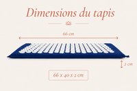 Set Tapis + Coussin d'Acupression NORA – Bleu Marine