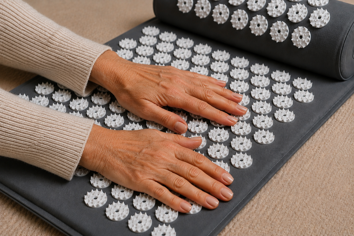 Tapis d'Acupression NORA – Gris Anthracite | Bien-être & Relaxation